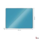 Szklana tablica magnetyczna Leitz Cosy 80x60cm, niebieska 70430061