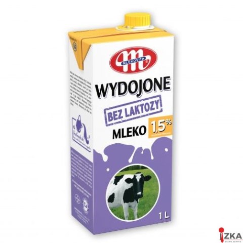 Mleko WYDOJONE UHT bez laktozy 1,5% 1l Mleko WYDOJONE UHT bez laktozy 1,5% 1l