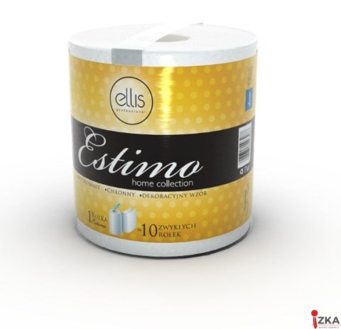 Ręcznik w roli ELLIS Estimo 100m 2 warstwy celuloza 500 listków 3087
