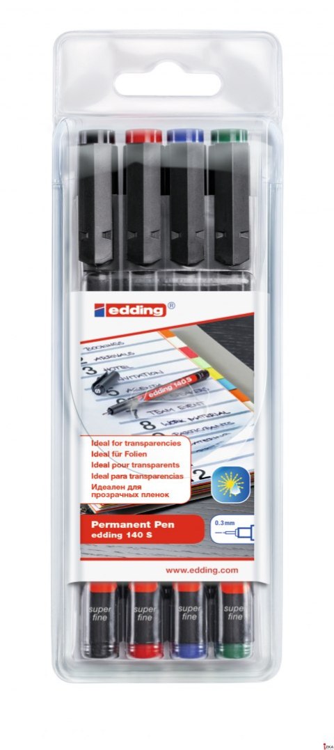 Foliopis 0.3 140S 4szt.EDDING końcówka okrągla