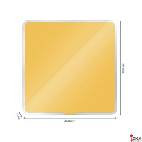 Szklana tablica magnetyczna Leitz Cosy 45x45cm, żółta 70440019