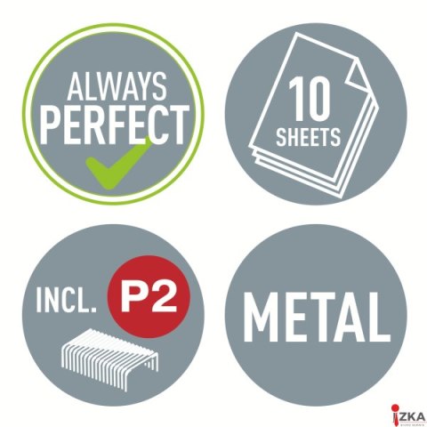 Zszywacz mini LEITZ NeXXt WOW 10 kartek biały perłowy 55281001