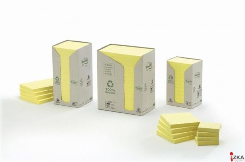 Nowy indeks blk0037011 Bloczek samoprzylepny ekologiczny POST-IT_ (653-1T), 38x51mm, 24x100 kart., żółty