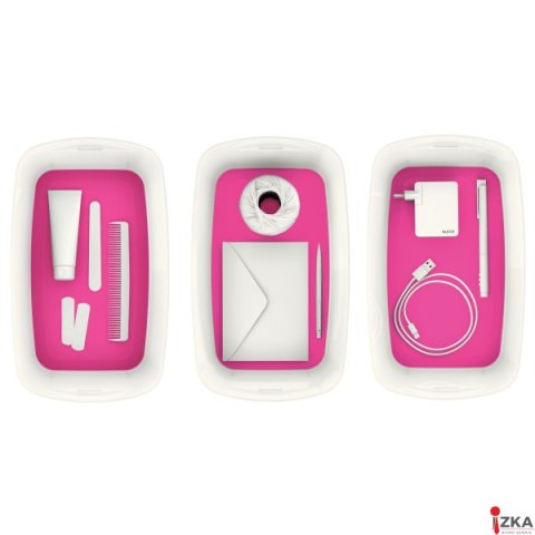 Pojemnik MyBOX mały z pokrywką biało-różowy LEITZ 52291023