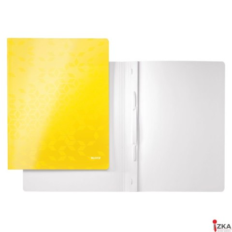 Skoroszyt kartonowy WOW Leitz, żółty 30010016 Skoroszyt kartonowy WOW Leitz, żółty 30010016