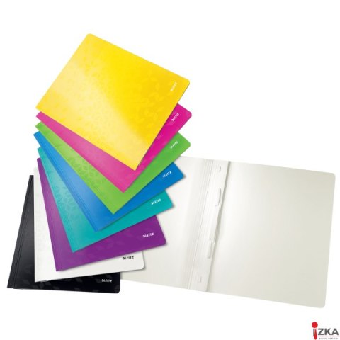 Skoroszyt kartonowy WOW Leitz, żółty 30010016 Skoroszyt kartonowy WOW Leitz, żółty 30010016