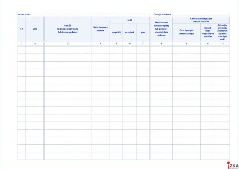 710-1 Księga druków ścisłego zarachowania MICHALCZYK I PROKOP