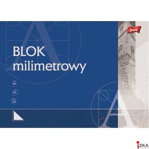 Blok milimetrowy A3 20 kartek UNIPAP