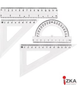 Zestaw geometryczny GR-031T, przezroczysty GRAND 130-1640