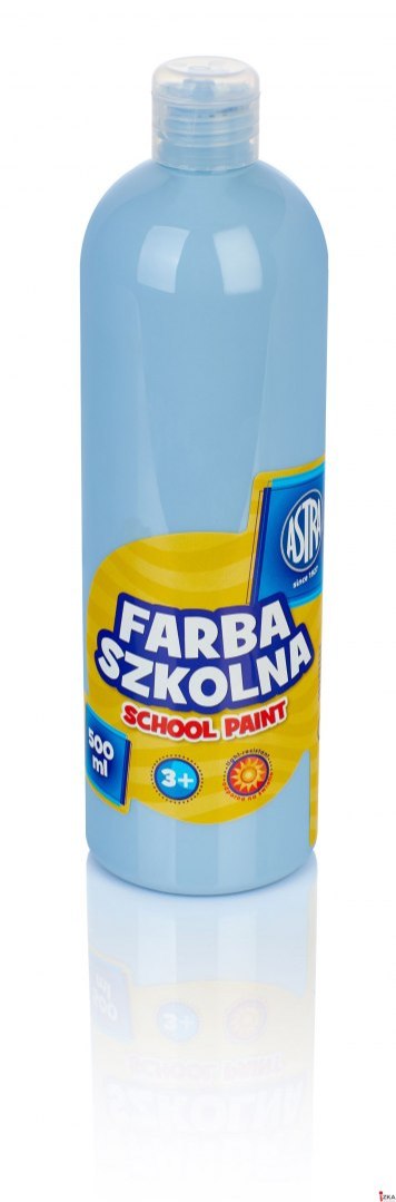 Farba szkolna Astra 500 ml - błękitna, 301112006