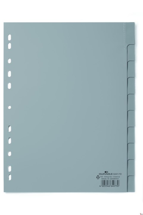 Przekładki A4-10 indeksów PP 644110