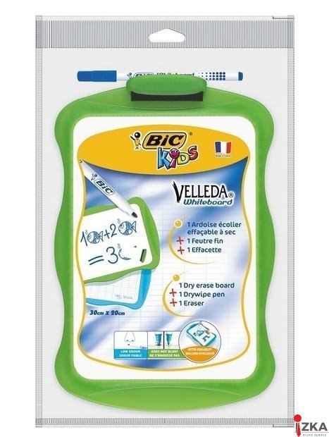 BIC Kids Velleda tablica+marker+wymazywacz, blister 1+1+1szt, 841362 BIC Kids Velleda tablica+marker+wymazywacz, blister 1+1+1szt, 841362