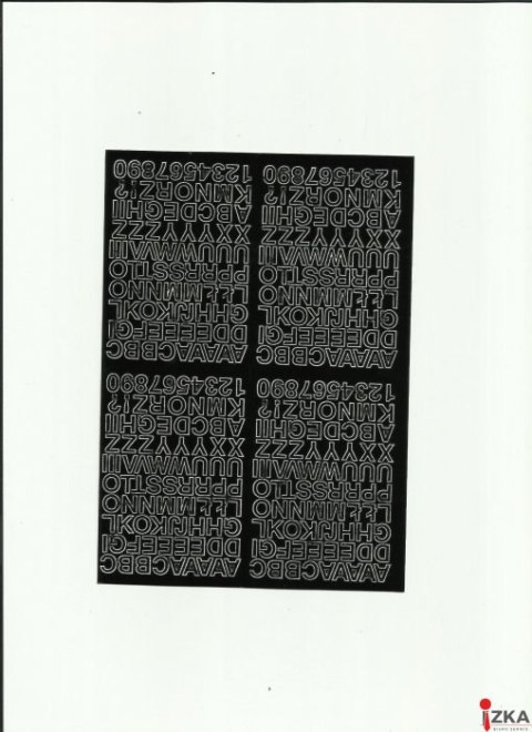 LITERY_ samop.0.7cm(8) czarne ARTDRUK