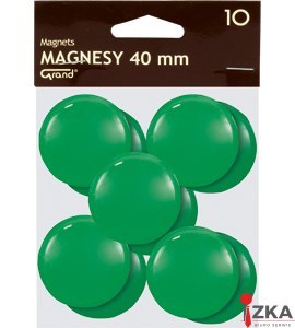 Magnesy 40mm GRAND zielone (10)^ 130-1703