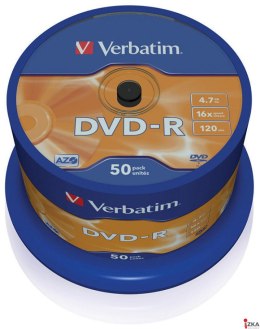 Płyta DVD-R VERBATIM CAKE (50) Matt Silver 4.7GB x 16 43548