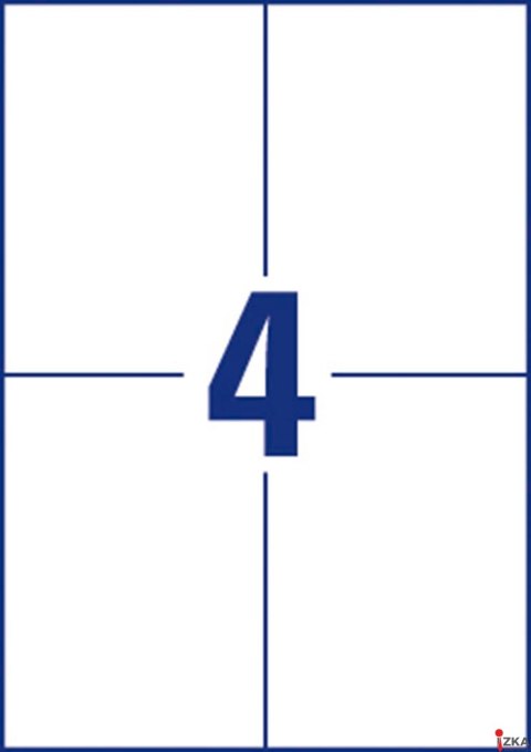 Etykiety uniwersalne ELA024 105 x 148 100 ark trwałe, Avery Zweckform