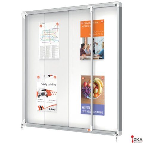 Gablota magnetyczna zewnętrzna Nobo Premium Plus 12xA4 (drzwiczki przesówne) 1902570