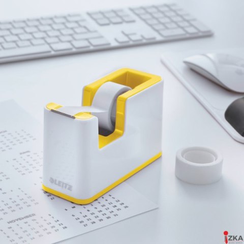 Podajnik taśmy klejącej Leitz WOW, żółty 53641016