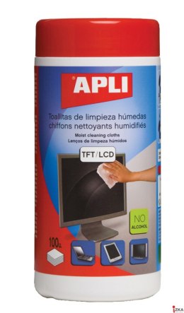 Chusteczki do czyszczenia ekranów APLI (11823) 100szt