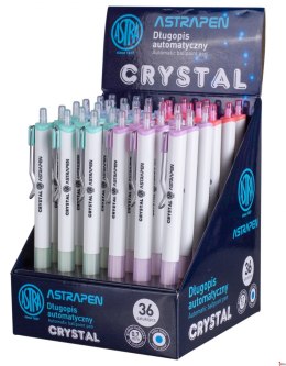 Długopis automatyczny Astra Pen Crystal white 201120004