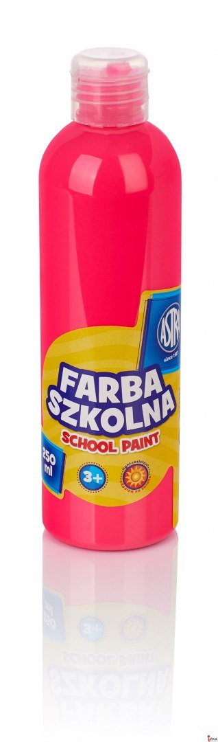 Farba szkolna Astra 250 ml - fluorescencyjna różowa, 301217032 SALE