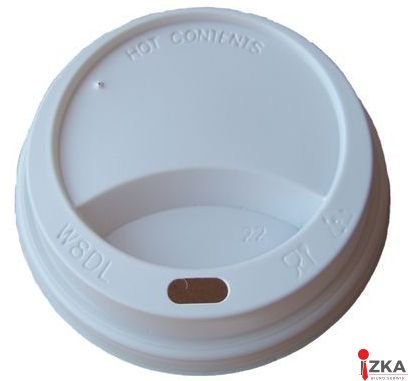 Pokrywka 80mm PS biała op.100szt. LOCK do kubków 250ml TnP 30285