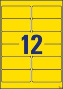 Etykiety Heavy Duty L6107-20 99,1 x 42,3 20 ark trwałe, żółte, poliestrowe, Avery Zweckform