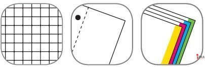 Kołozeszyt A4 100k kratka z perforacją kolor margines mix INTERDRUK