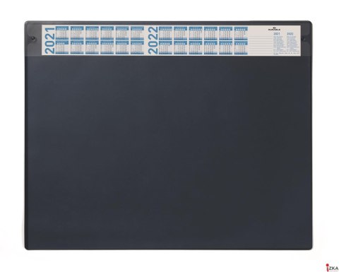 Podkład na biurko z przezroczystą okładką i kalendarzem 650x520mm granat, DURABLE (2024-2027r) 720507