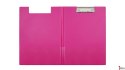 Teczka z klipsem A4 pink BIURFOL KKL-04-03 (pastel różowy )