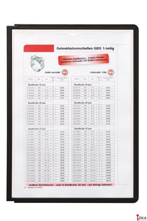 Panele prezentacyjne czarne (5) ramka SHERPA 5606-01 DURABLE