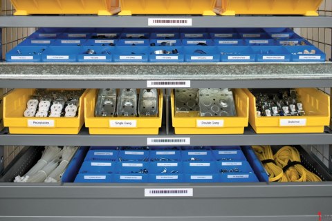 Taśma winylowa RHINO 12mm czarna na białym 18444/S0718600 DYMO