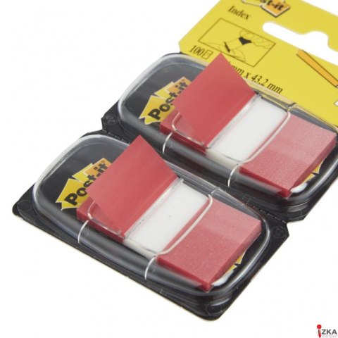 Zakładki indeksujące POST-IT_ (680-R2EU), PP, 25,4x43,2mm, 2x50 kart., czerwone