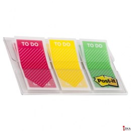 Zakładki indeksujące POST-IT_ (682-TODO), PP, 23,8x43,2mm, 3x20 kart., mix kolorów
