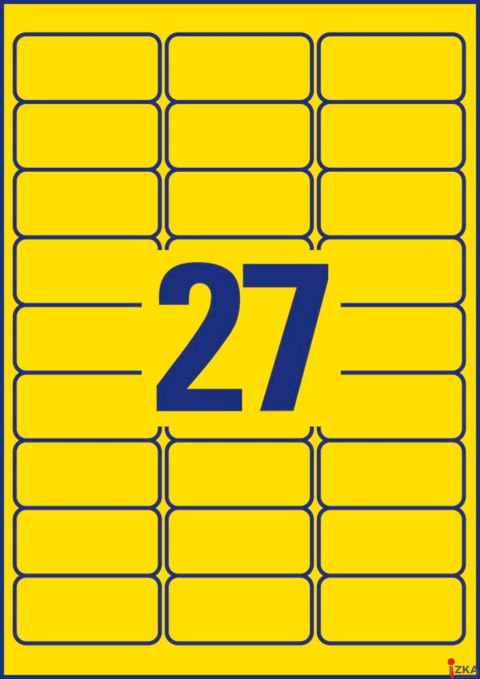 Etykiety Heavy Duty L6105-20 63,5 x 29,6 20 ark. żółte, poliestrowe, Avery Zweckform