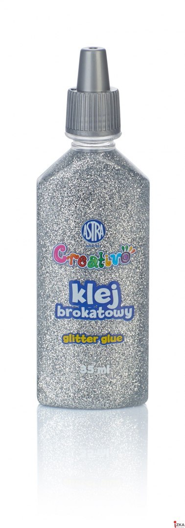 Klej brokatowy 35 ml złoty i srebrny - display 24 sztuki ASTRA, 332118001