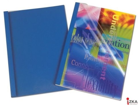 Okładki do termobindowania skóropodobne PRESTIGE (100szt) niebieskie 53176 3 mm (9-32 kartek)