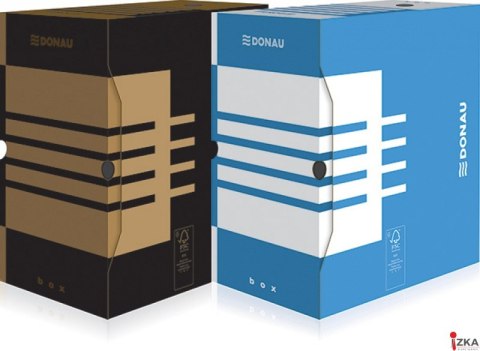 Pudło archiwizacyjne A4/155 DONAU niebieskie 7663301FSC-10