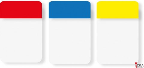 Zakładki indeksujące POST-IT do archiwizacji (686-RYB), PP, silne, 38x25mm, 3x22 kart., mix kolorów