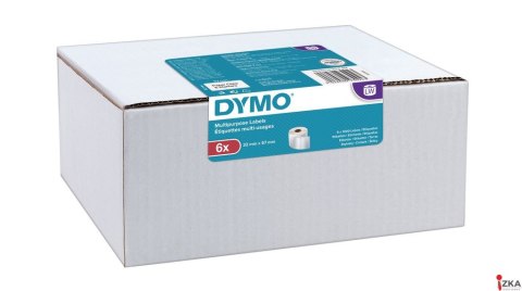 Etykiety DYMO różnego przeznaczenia - 57 x 32 mm, biały - VALUE PACK 6 szt. 2093094