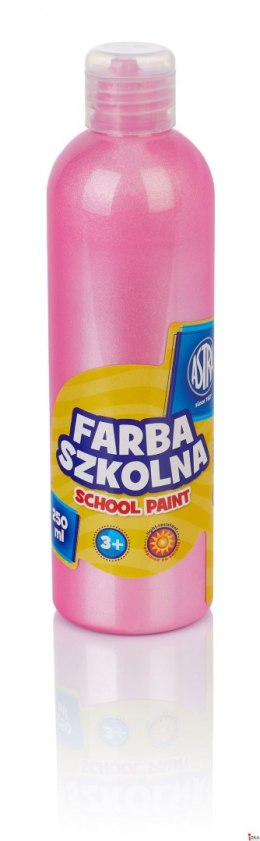 Farba szkolna Astra 250 ml - perłowa różowa, 301217038
