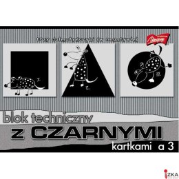 Blok tech czarny kar. A3 10kartek 180gr/m2 UNIPAP