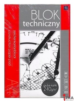 Blok techniczny A4 240g PREMIUM INTERDRUK 2121