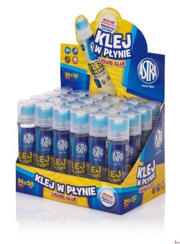 Klej w płynie transparentny 50 ml - display 24 sztuki ASTRA, 401117001