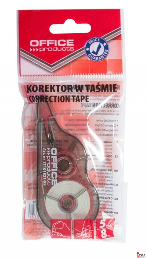 Korektor w taśmie , myszka, 5mmx8m, typu OFFICE PRODUCTS 17101821-99
