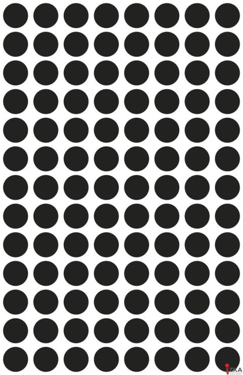 Kółka do zaznaczania 3009 Q8 mm 4 ark. czarne Trwałe, Avery Zweckform