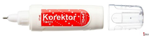 Korektor w płynie, końcówka metalowa, 17ml biały TO-015 Toma