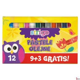 Pastele olejne 12 kolorów STRIGO SSC027