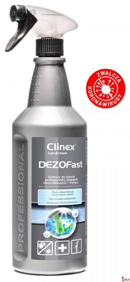 Płyn do dezynfekcji powierzchni CLINEX Dezofast 1L 77014 bezaldehydowy