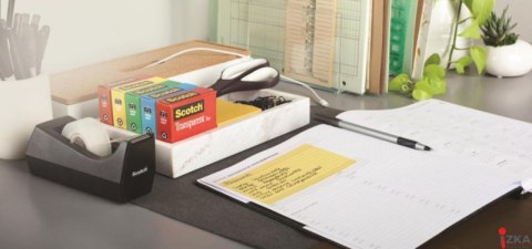 Taśma biurowa SCOTCH Magic Greener Choice (9-1933R14C38), matowa, 19mm, 33m, 14szt., podajnik C-38 GRATIS